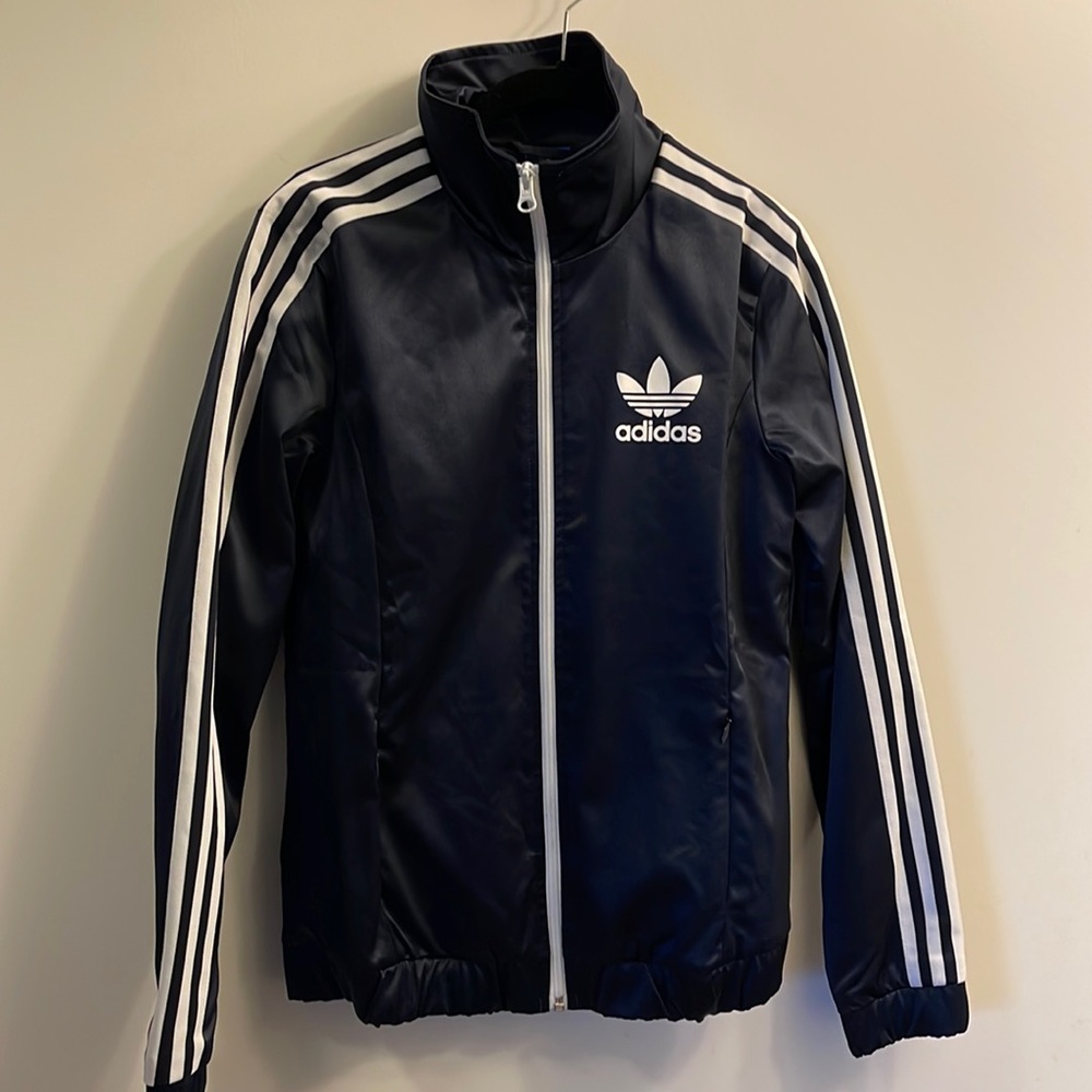 Adidas track jacket dark navy small